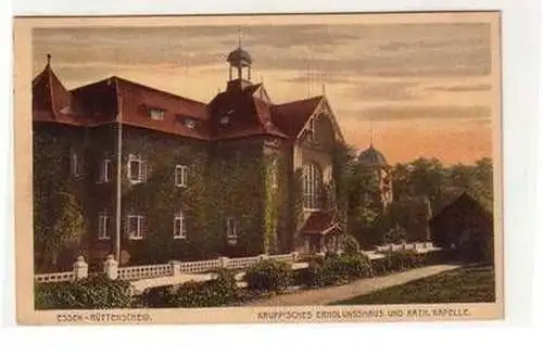 51532 Ak Essen Rüttenscheid Krupp´sches Erholungshaus und Kapelle 1924