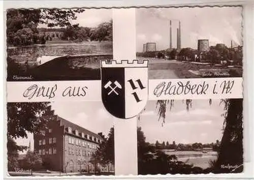 50573 Mehrbild Ak Gruss aus Gladbeck in Westfalen um 1950