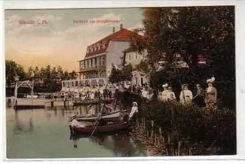 39696 Ak Strelitz in Meckl. Kurhaus am Domjüchsee 1910