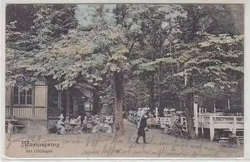 50331 Feldpost Ak Mariaspring bei Göttingen Biergarten 1915