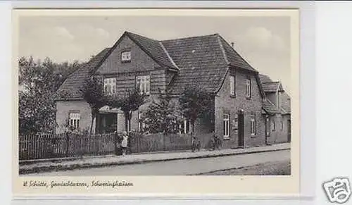 04363 Ak Schweringhausen Gemischtwaren W. Schütte um1940