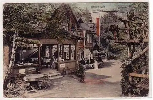 08645 Ak Restaurant Meixmühle bei Pillnitz um 1910