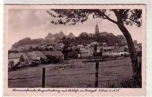 18682 Ak Augustusburg im Erzgebirge Totalansicht um1940