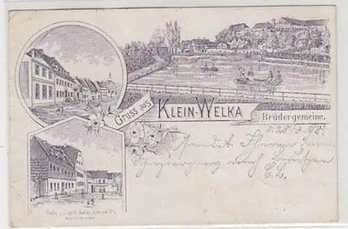 59424 Mehrbild Ak Gruß aus Klein Welka Brüdergemeinde 1898