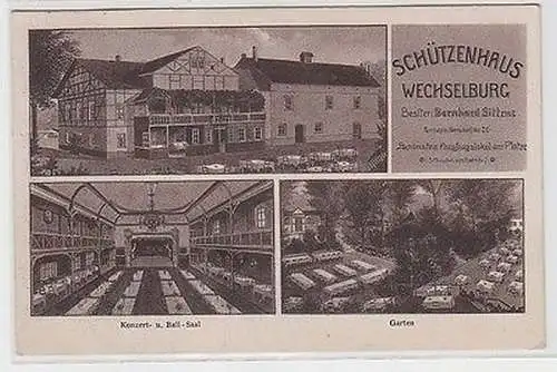 62820 Mehrbild Ak Schützenhaus Wechselburg 1926