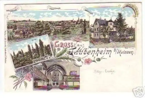 18818 Ak Lithographie Gruß aus Taubenheim um 1900