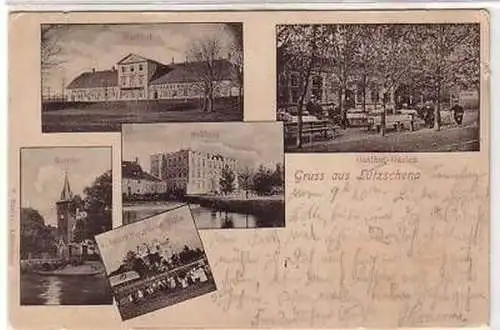 18633 Mehrbild Ak Gruß aus Lützschena Gasthof usw. 1905