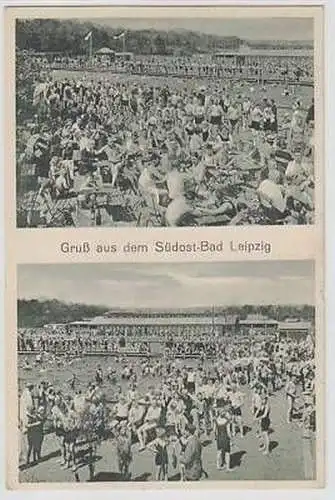 22/16 Mehrbild-Ak Gruß aus dem Südost-Bad Leipzig 1927