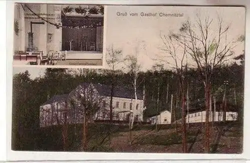 60964 Mehrbild Ak Gruß vom Gasthof Chemnitztal, Gesellschaftssaal 1911