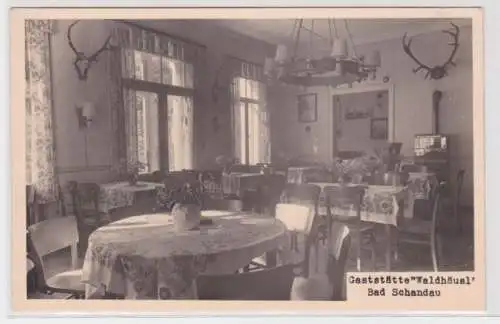 94949 Foto Ak Bad Schandau - Innenansicht Gaststätte 'Waldhäusl' um 1930