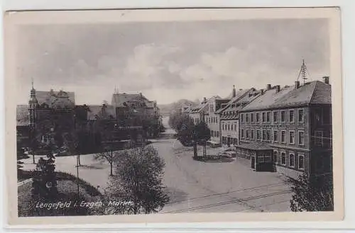 70166 Ak Lengefeld im Erzgebirge Markt 1960