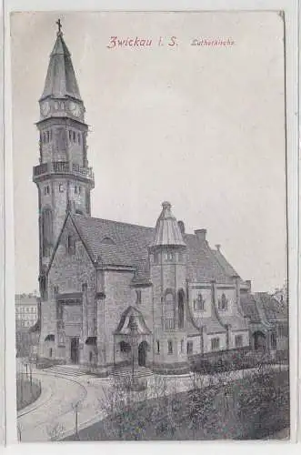 71342 Ak Zwickau in Sachsen Lutherkirche 1917