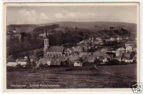 25887 Ak Neuhausen Schloß Purschenstein 1941