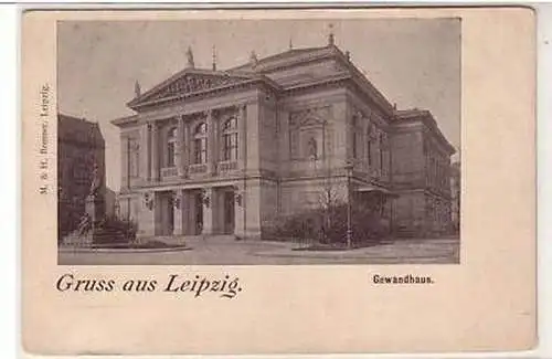 5/30 Ak Gruss aus Leipzig Gewandhaus um 1900