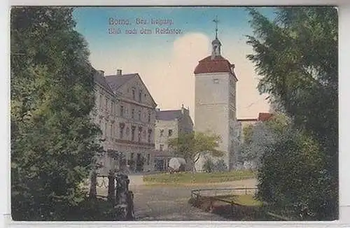 56032 Ak Borna Bezirk Leipzig Blick nach dem Reichstor 1913