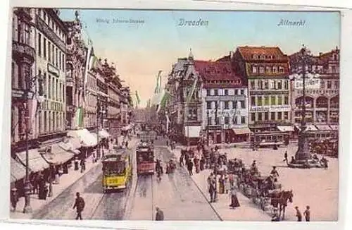 24306 Ak Dresden Altstadt König Johann Straße 1908