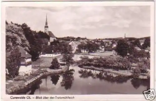 24316 Ak Cunewalde Blick über den Trotzmühlteich 1941