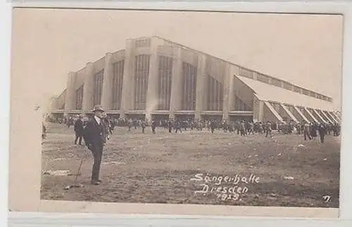 66052 Foto Ak Dresden Sängerhalle 1915