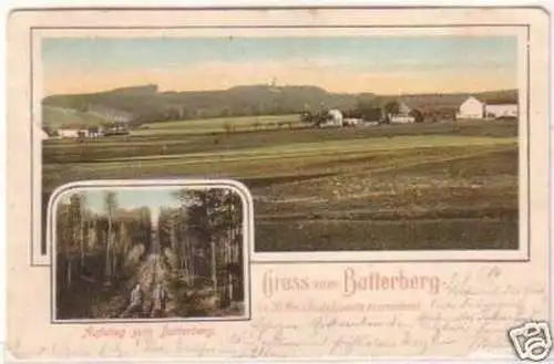 21979 Ak Gruß vom Butterberg bei Bischofswerda 1904