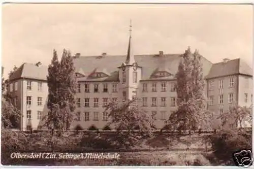 23025 Ak Olbersdorf Zitt.Gebirge Mittelschule 1960