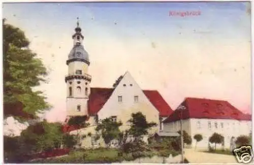 21164 Feldpost Ak Königsbrück Kirche 1916