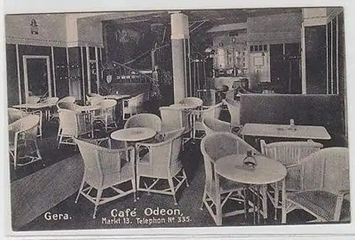 61701 Ak Gera Café Odeon Markt 13, um 1910