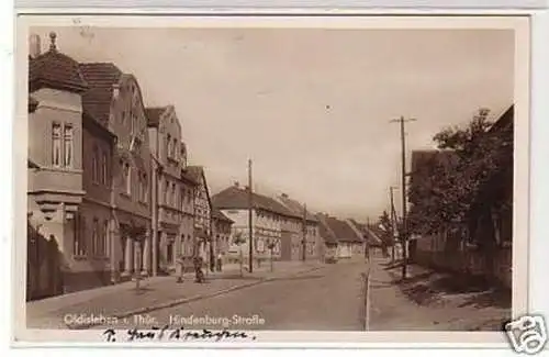 28786 Ak Oldisleben in Thür. Hindenburg Straße 1944