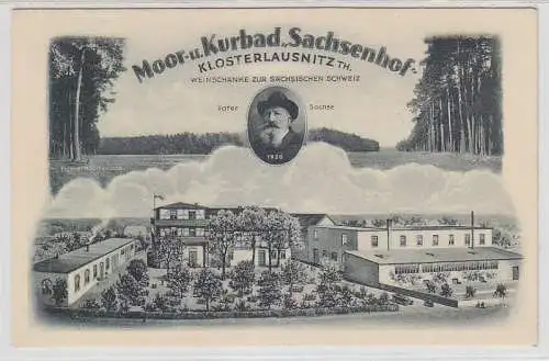 68580 Ak Moor- und Kurbad 'Sachsenhof' Klosterlausnitz Thüringen um 1920