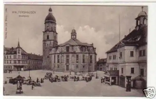 32197 Ak Waltershausen Marktplatz um 1910