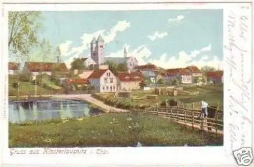 25447 Ak Gruß aus Klosterlausnitz in Thüringen 1903