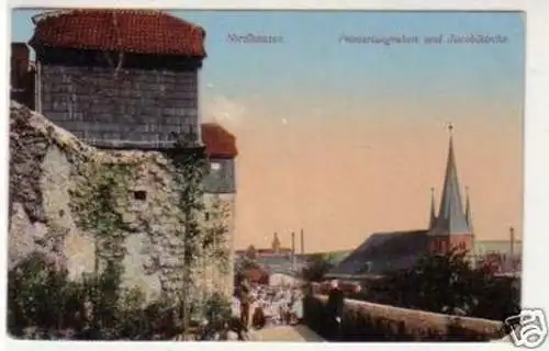 32154 Ak Nordhausen Primariusgarben & Jacobikirche 1913