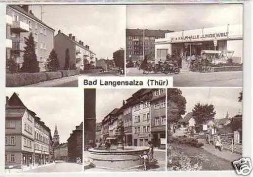 12153 Mehrbild Ak Bad Langensalza Thüringen 1983