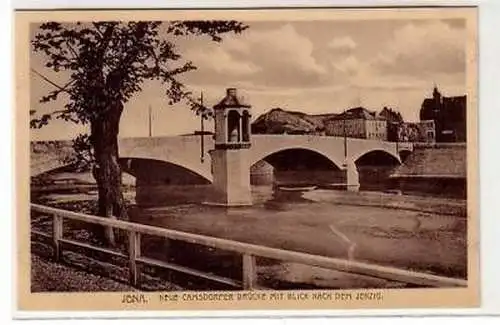 43657 Ak Jena neue Camsdorfer Brücke um 1916