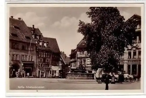 43688 Ak Gotha Schellenbrunnen um 1936