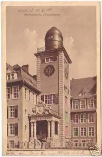 18344 Ak Erfurt Oberrealschule Haupteingang 1910