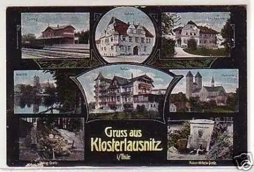 19336 Mehrbild Ak Gruß aus Klosterlausnitz in Thür.1910