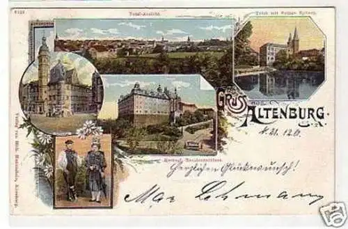 21928 Mehrbild Ak Gruss aus Altenburg S.-A. 1902