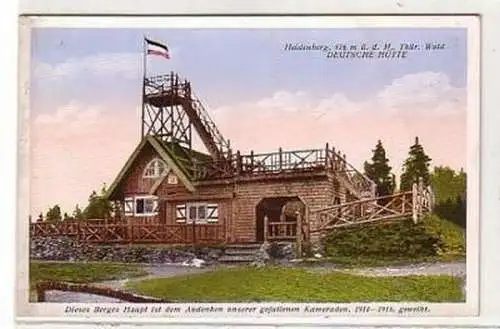 36625 Ak Heidenberg Thür. Wald Deutsche Hütte 1928