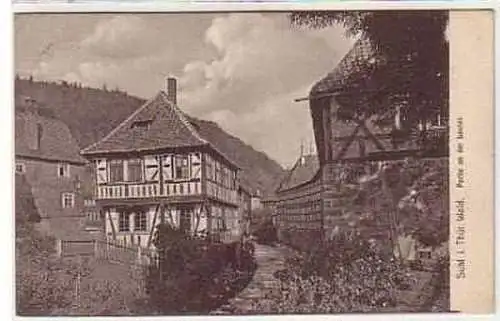 39306 Ak Suhl in Thüringen Partie an der Lauter 1909