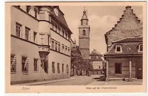 42990 Ak Erfurt Blick auf die Wigbertikirche um 1930