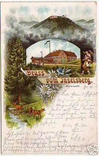 16177 Ak Lithographie Gruss vom Inselsberg 1899