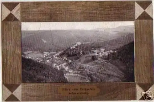 07810 Ak Schwarzburg Blick vom Trippstein 1908