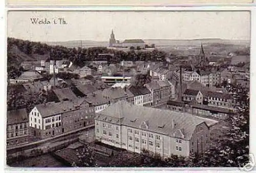 10673 Ak Weida in Thüringen Totalansicht 1932