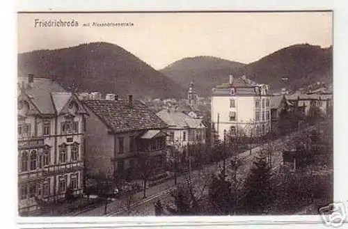 17495 Ak Friedrichroda mit Alexandrinenstraße um 1910