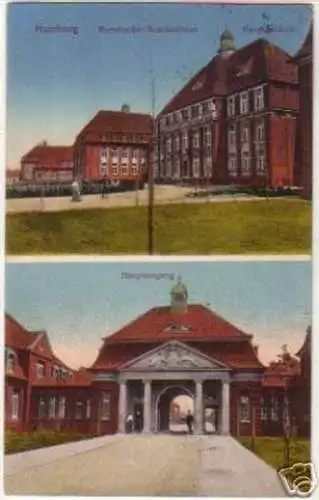 15824 Ak Hamburg Barmbecker Krankenhaus 1924