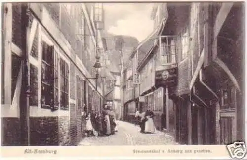 24471 Ak Alt Hamburg Seemannshof von Anberg aus um 1906