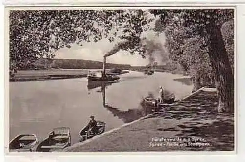 39037 Ak Fürstenwalde Spreepartie am Stadtpark 1934