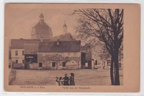 98918 Ak Mühlberg (Elbe) Partie aus der Hainstraße um 1940