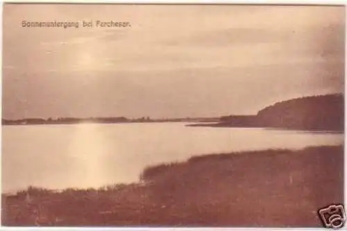 18764 Ak Sonnenuntergang bei Ferchesar um 1920