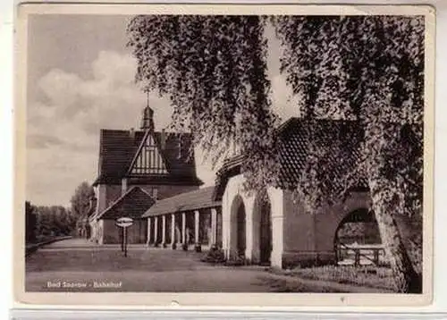 52968 Ak Bad Saarow Bahnhof um 1950